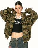 Camouflage Zip Up Jacket | Inflation Streetwear INFLATION