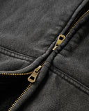 Distressed Washed Rhinestone Zip Up Hoodies | Inflation Streetwear INFLATION