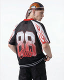 Flame Graphic Mesh Jersey | Inflation Streetwear INFLATION