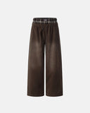 Appliqué Embroidery Washed Baggy Sweatpant | Inflation Streetwear INFLATION