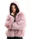 Reversible Faux Fur Hooded Jacket |  Inflation Streetwear INFLATION