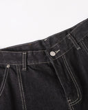 Contrast Stitch Barrel Jeans | Inflation Streetwear INFLATION