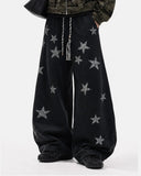 Rhinestone Star Barrel Sweatpants | Inflation Streetwear