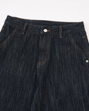 Dark Indigo Wide Bootcut Jeans | Inflation Streetwear INFLATION