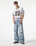 Dual Waist Ripped Baggy Jeans | Inflation Streetwear INFLATION