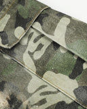 Leopard Camo Cargo Longline Shorts | Inflation Streetwear INFLATION