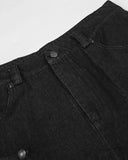 Detail view of top, waist belt buckle closeup
