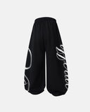 Rhinestone Script Baggy Sweatpants | Inflation Streetwear INFLATION