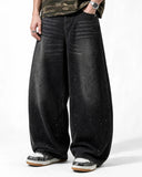 Vintage Washed Rhinestone Barrel Jeans | Inflation Streetwear INFLATION