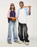 INFLATION Wave Washed Baggy Jeans INFLATION