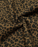 Leopard Print Barrel Denim Shorts | Inflation Streetwear INFLATION