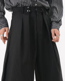 Black Striped Barrel Suit Pant | INFLATION Streetwear INFLATION