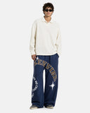 Leopard Appliqué Wide-Leg Sweatpants | Inflation Streetwear