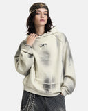 Washed Raw Edge Boxy Hoodie | Inflation Streetwear