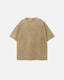 Mock Neck Wax Washed T-Shirt | Inflation Streetwear INFLATION