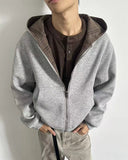 Yellow Plaid Reversible Zip-Up Hoodie | INFLATION Streetwear INFLATION