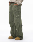 Garment Wash Ripped Cargo Pants | Inflation Streetwear INFLATION