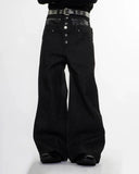 Double Wasit Raw Super Baggy Jeans | Inflation Streetwear INFLATION