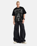 Portrait Graphic Waffle Boxy T-Shirt | Inflation Streetwear INFLATION