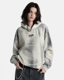 Washed Raw Edge Boxy Hoodie | Inflation Streetwear