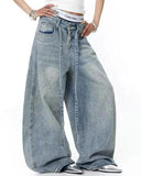 Rhinestone Baggy Barrel Jeans | Inflation Streetwear INFLATION