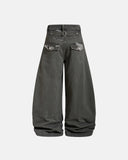 Camo Patchwork Barrel Pants | Inflation Streetwear