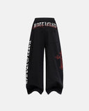 Cross Print Baggy Sweatpants | Inflation Streetwear INFLATION