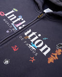 Graphic Acid Washed Zip Up Hoodies | Inflation Streetwear INFLATION