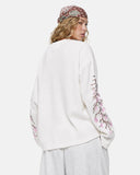 Floral Embroidered Waffle T-Shirt | Inflation Streetwear