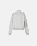 Silver Button Stand Collar Zip Jacket | Inflation Streetwear