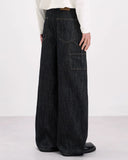 Dark Indigo Baggy Barrel Jeans | Inflation Streetwear INFLATION