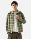 Abstract Line Plaid Shirt | Inflation Streetwear
