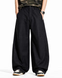 Pleated Barrel Tailored Pants | Inflation Streetwear