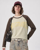 Washed Raglan Graphic Long Sleeve T-Shirt | Inflation Streetwear