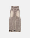 Retro Washed Wide Leg Baggy Jeans | Inflation Streetwear INFLATION