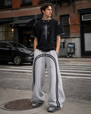 Washed Ribbon Wide Leg Sweatpants | Inflation Streetwear INFLATION