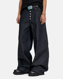 loose fit baggy denim pants