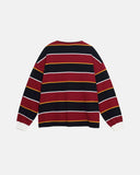 Retro Striped Rugby Polo Shirt | Inflation Streetwear