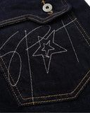Floral Patch Raw Wide Jeans | Inflation Streetwear INFLATION