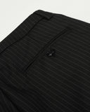 Black Striped Barrel Suit Pant | INFLATION Streetwear INFLATION