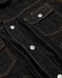 Black Multi Pockets Denim Jacket | Inflation Streetwear INFLATION