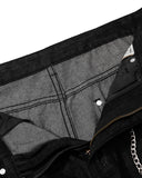 Metal Eyelet Chain Barrel Jeans | Inflation Streetwear