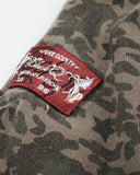 Camo Faux Fur Hooded Bomber Jacket | Inflation Streetwear