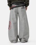 Asymmetric Double Waist Baggy Jeans | Inflation Streetwear