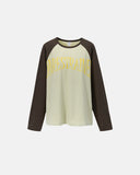 Washed Raglan Graphic Long Sleeve T-Shirt | Inflation Streetwear