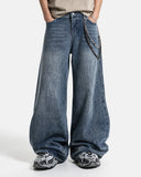 vintage faded denim texture detail