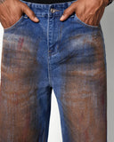 Acid Washed Ripped Baggy Jeans | Inflation Streetwear INFLATION