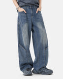 Deconstructed Barrel Wide Jeans | Inflation Streetwear INFLATION