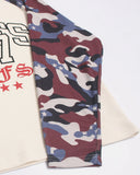 Retro Graphic Camo Raglan Waffle T-Shirt | Inflation Streetwear