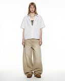 Boxy Striped Short-Sleeve Shirt | Inflation Streetwear INFLATION